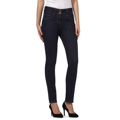 J by Jasper Conran Dark blue shape enhancing high-waisted skinny jeans